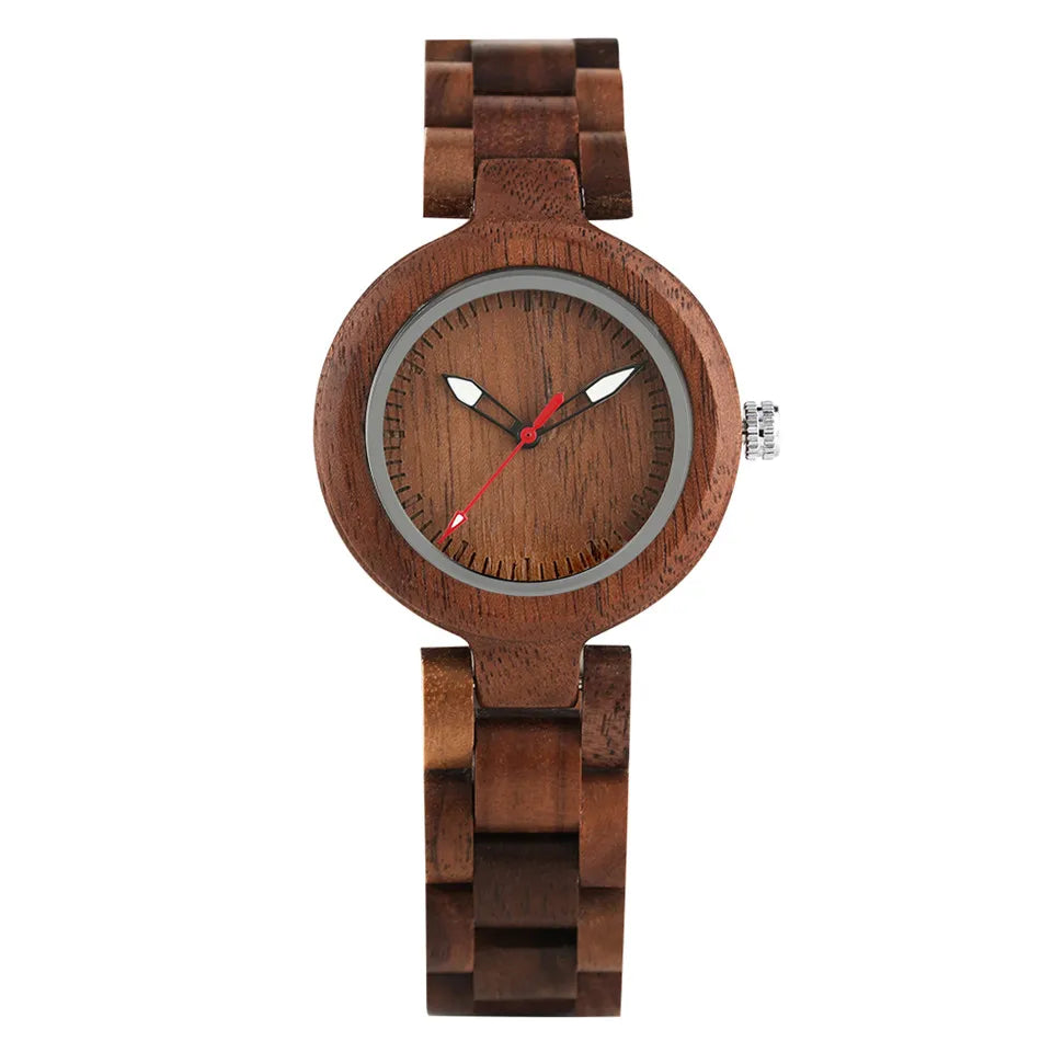 Reloj de cuarzo de madera