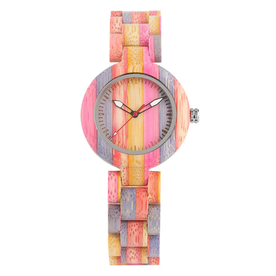 Montre Quartz en Bois