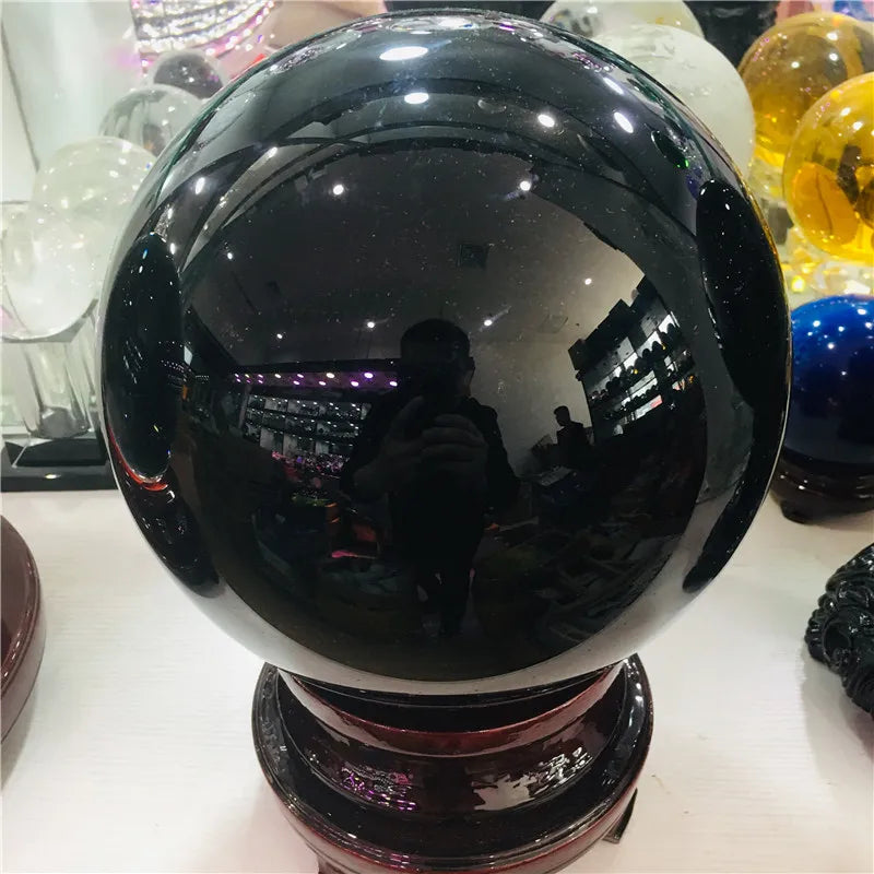 Unique Obsidian Sphere Stone