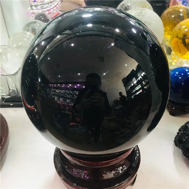 Unique Obsidian Sphere Stone