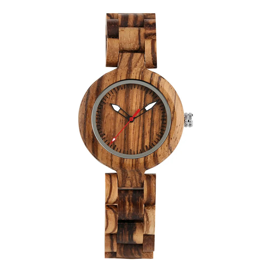 Montre Quartz en Bois