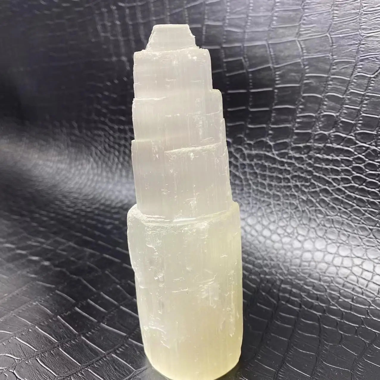 Unique Selenite Stone - Meditation Lamp and Decoration