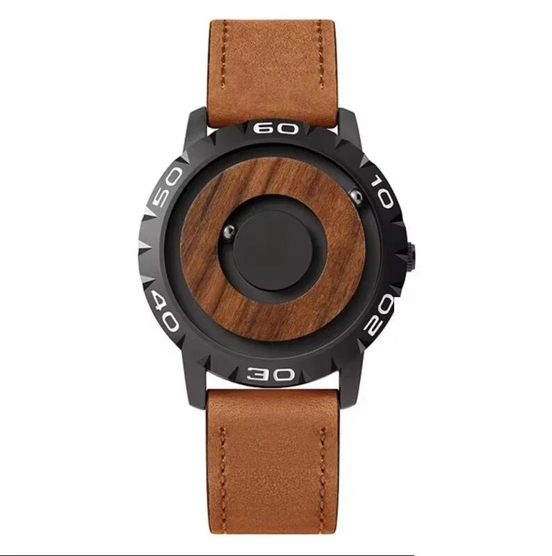 Reloj magnético de madera