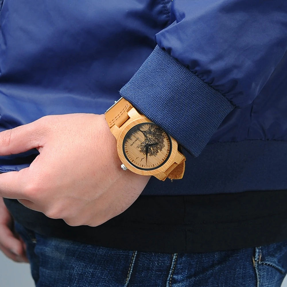 Vintage Wooden Watch #A