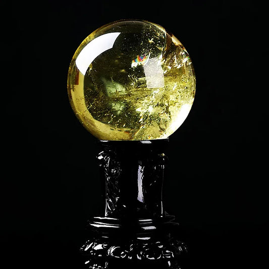 Unique Citrine Spherical Stone