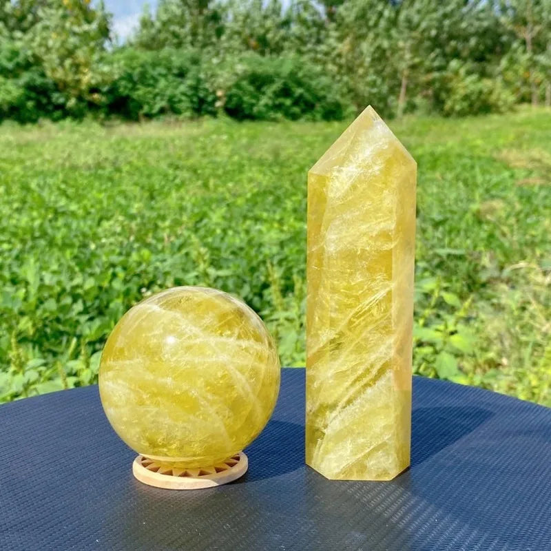 Piedra citrina única