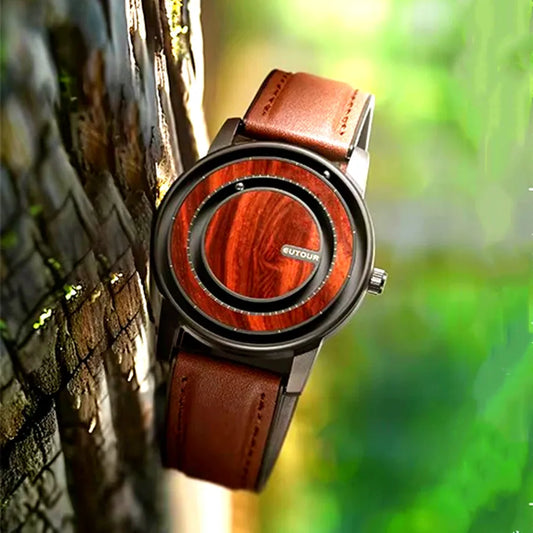 Reloj de madera vintage