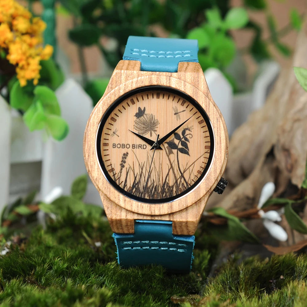 Montre en Bois Vintage #A