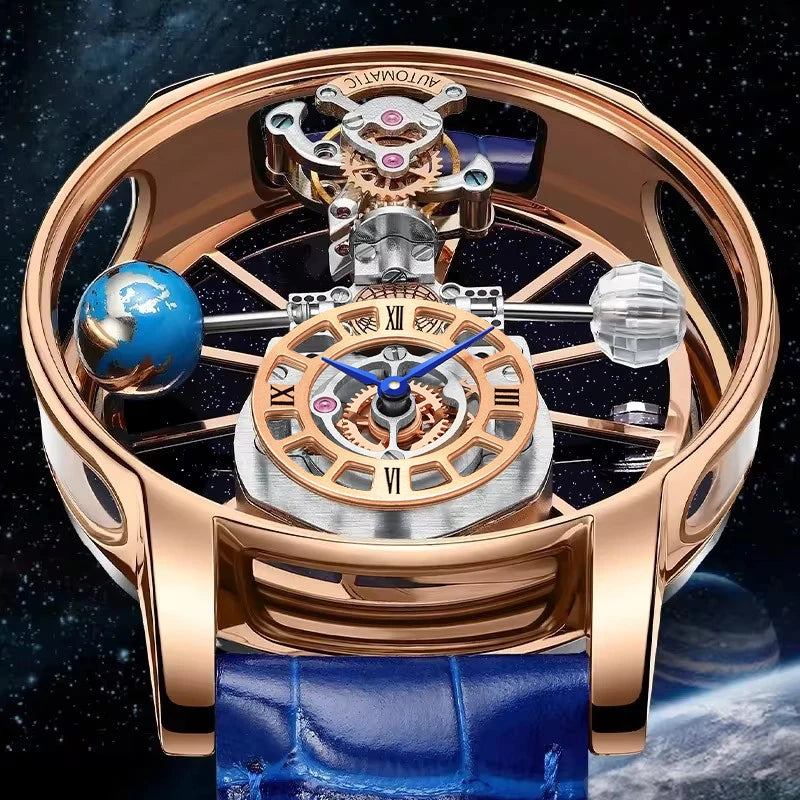 Reloj de moda con astronomía