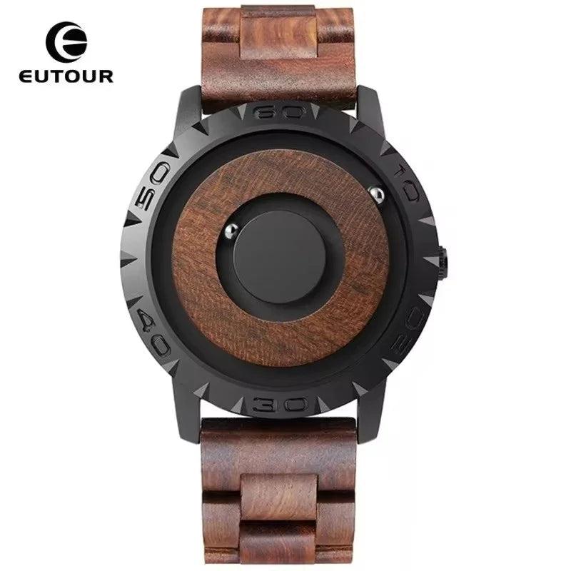 Wooden Magnetic Watch