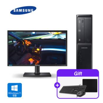 [사무용 SET 특가] 삼성 데스크탑 코어i5(9세대) 램 16G 윈도우11 프로 + 삼성 24인치 모니터