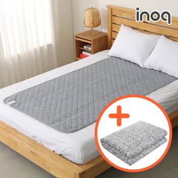 [이노크아든] 매트커버형 인체감지 EMF 탄소매트 심플그레이_슈퍼싱글