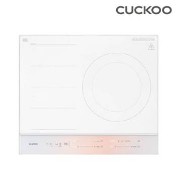 [쿠쿠] 미식 컬렉션 프리존 3구 인덕션레인지 화이트(오로라핑크) CIR-G301FAP