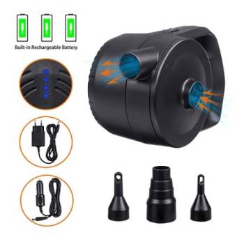 [오토코스] 휴대용 무선 전동 에어펌프 (더쎈프로/에어건)