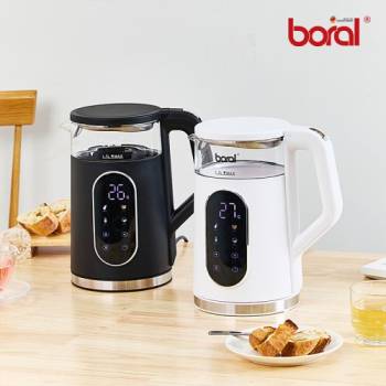 [Boral] 보랄 BIG LCD 디지털 이중 글래스 전기주전자 1.7L BR-602D