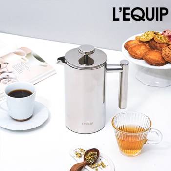 [리큅] 3in1 800ml 스테인리스 프렌치프레스 커피메이커 LFP-SS800