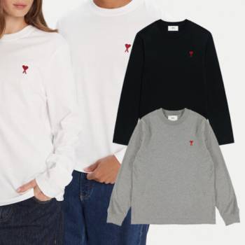 [마진포기] 아미 스몰하트패치 롱슬리브 긴팔티셔츠