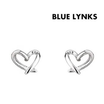 [블루링스] 실버 S925 쓰리디핏 하트 귀걸이 BLM-TNC01