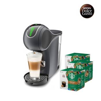 [네스카페 돌체구스토] 커피머신 지니오S 터치 그레이 +12입 스타벅스 커피캡슐 3박스 (하우스블렌드)