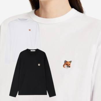 [마진포기] 메종키츠네 남녀공용 폭스헤드 롱 슬리브 긴팔티셔츠