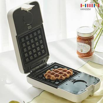 [한샘] 데일리 와플 간식메이커+ 샌드위치 플레이트 증정