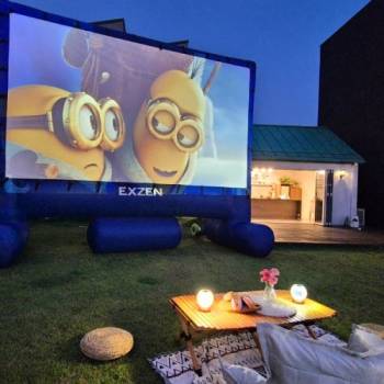 [엑스젠] 150인치 16:9 팝업스크린 EXZEN POP-UP 150W