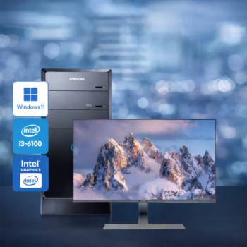 [사무용 SET 특가] 삼성 데스크탑 코어i3 윈도우11 탑재 + 22인치 LED 모니터