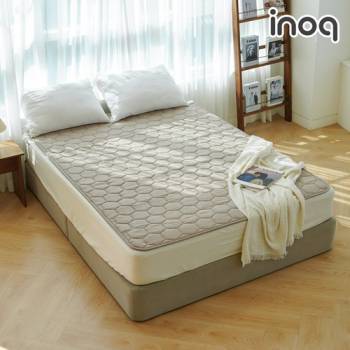 [이노크아든] EMF 인공지능 인체감지 카본 탄소매트 라운딩 베이지_퀸더블