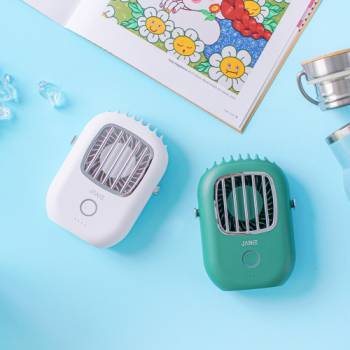 [제이니] 휴대용 넥 선풍기 (그린,화이트)