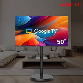 [와이드무빙뷰] 뷰 구글 삼탠바이미 세트 50인치 UHD 이동식 스탠딩 TV