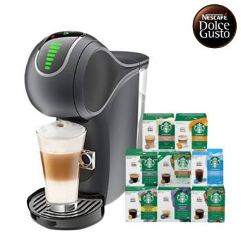 [돌체구스토] 커피머신 지니오S 터치 그레이 + 12입 스타벅스 커피캡슐 3박스 (8종 택1)