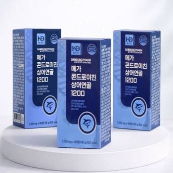 2+1 특가★ [삼성제약] 메가 콘드로이친 상어연골 1200 (1,200mg x 90정 x 3박스 9개월분)