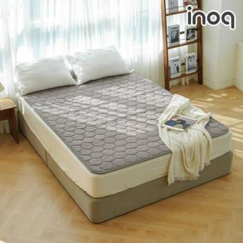 [이노크아든] EMF 인공지능 인체감지 카본 탄소매트 라운딩 그레이_퀸더블