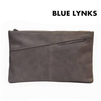 [블루링스] PKM 빈티지 PU가죽 데일리 클러치백 BLM-PKM01