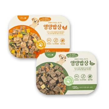 강아지 습식사료 영양밥상 120g (치킨 / 오리)