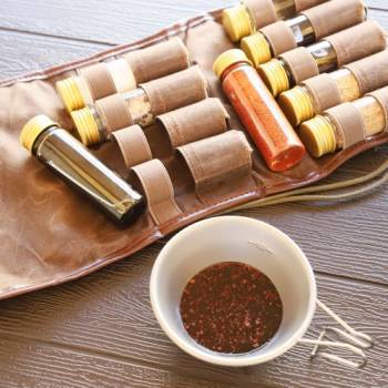 모아 캠핑 양념 통 오일 조미료 병 정리 주방 조리 도구 MC-9P