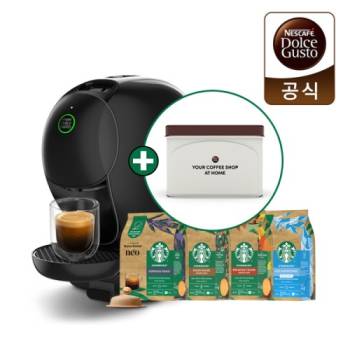 [돌체구스토] 커피머신 네오 카페 블랙 + 12입 스타벅스 네오 커피캡슐 4종류 (택1) + 틴케이스 증정