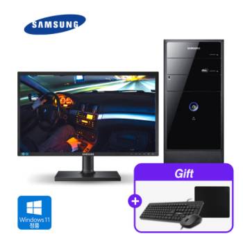 [사무용 SET 특가] 삼성 데스크탑 코어i7 램 16G 윈도우11 프로 + 삼성 24인치 모니터