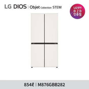 [LG] 디오스 AI 오브제컬렉션 STEM 베이직 냉장고 (4도어  더블매직스페이스 854L) M876GBB282