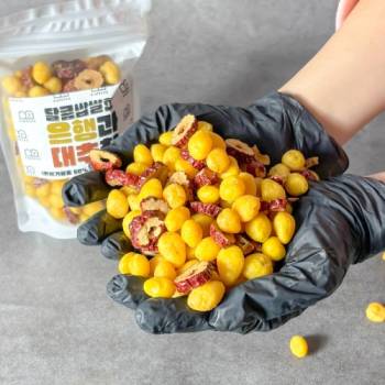 원물그대로! 건강한 간식 은행&대추칩 150g x 2팩