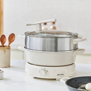 [베스트하임]전골 찜 그릴 기능 멀티 쿠커 6L/30cm 대용량