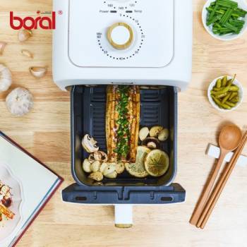 보랄 와이드 에어프라이어 30cm 와이드 바스켓★조리과정이 보이는 더 셰프 와이드 6L 에어프라이어