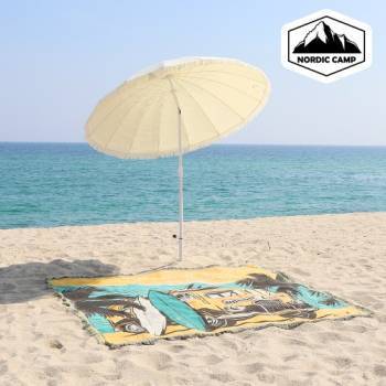 [노르딕 캠프] 어반 화이트 파라솔(스탠드 포함) NOR-UP01