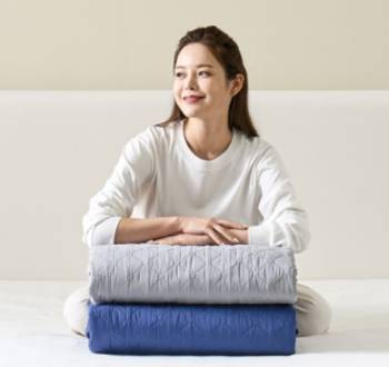 [장수돌침대] 자바 워셔블 항균카본매트 슈퍼싱글 (그레이/네이비) 색상 택1  KHJS-1000S