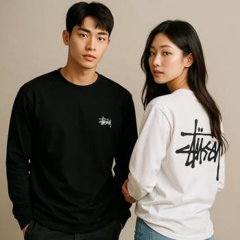 [마진포기] 스투시 베이직 롱슬리브 티셔츠