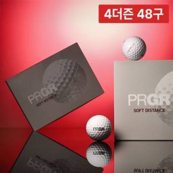 [4더즌 48구] 프로기아 PRGR NEW 소프트 디스턴스 2피스 12구 골프공