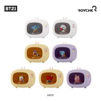 [로이체] BT21 리틀버디 미니 TV 모형 무드등 조명 무선 가습기 /