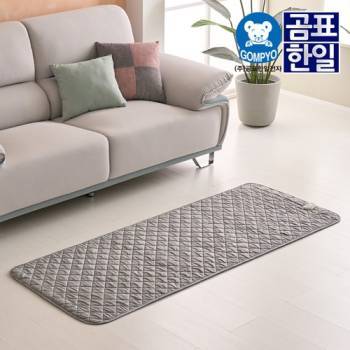 [곰표한일] EMF 극세사 탄소 전기요 진그레이_미니싱글