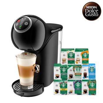 [돌체구스토] 커피머신 지니오S 플러스 + 12입 스타벅스 커피캡슐 2박스 (8종 택1)