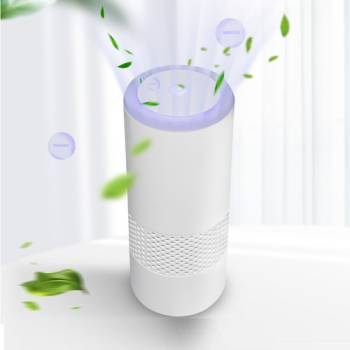 원터치 미세먼지 제거, 차량용/휴대용 무선 미니 공기청정기 EZ 에어보스비